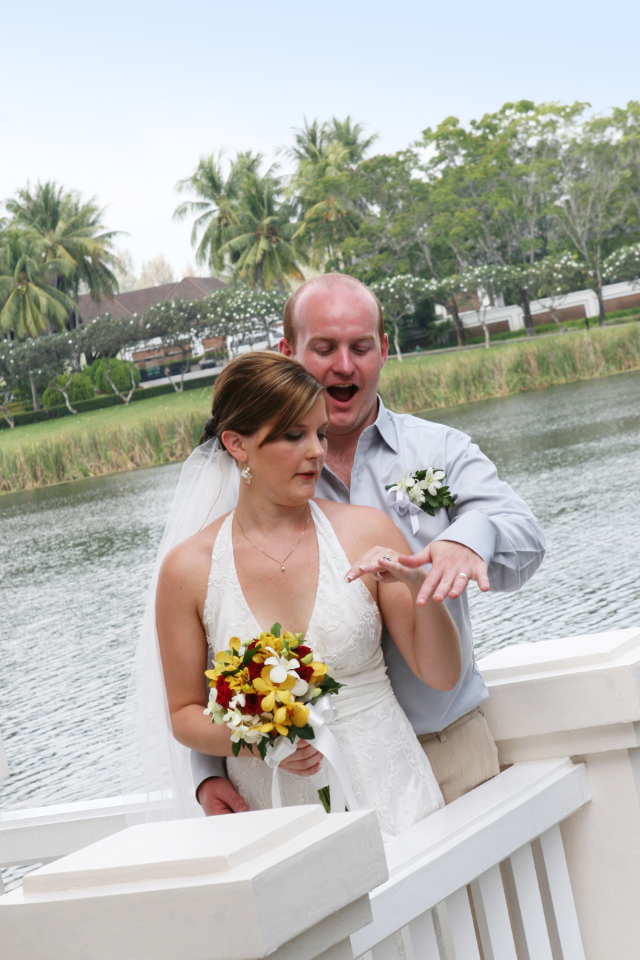 Wedding celebration at beautiful destination